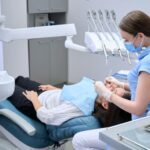 Patient receives dental care with conscious sedation